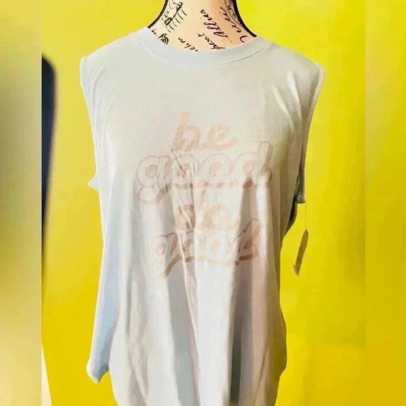 Time and Tru Light Blue Sleeveless Shirt Size 12-14 - Picture 1 of 6